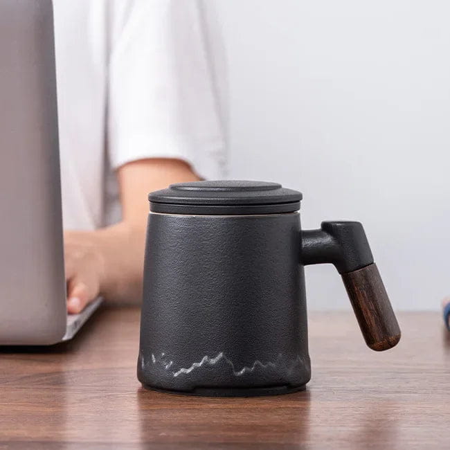 tasse à thé avec couvercle